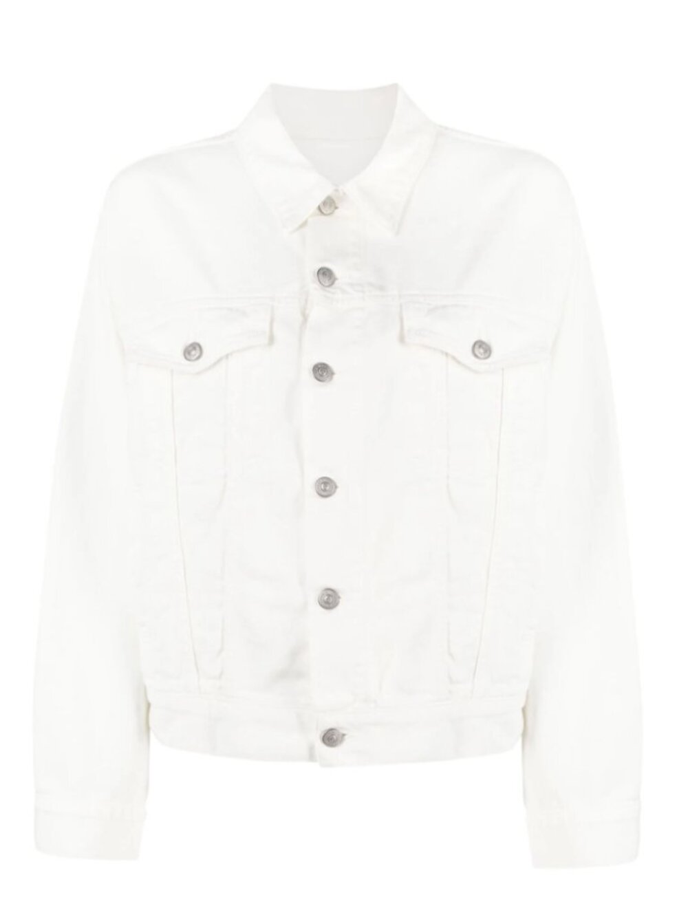 MAISON MARGIELA MM6 WOMEN Cut Out Denim Jacket White